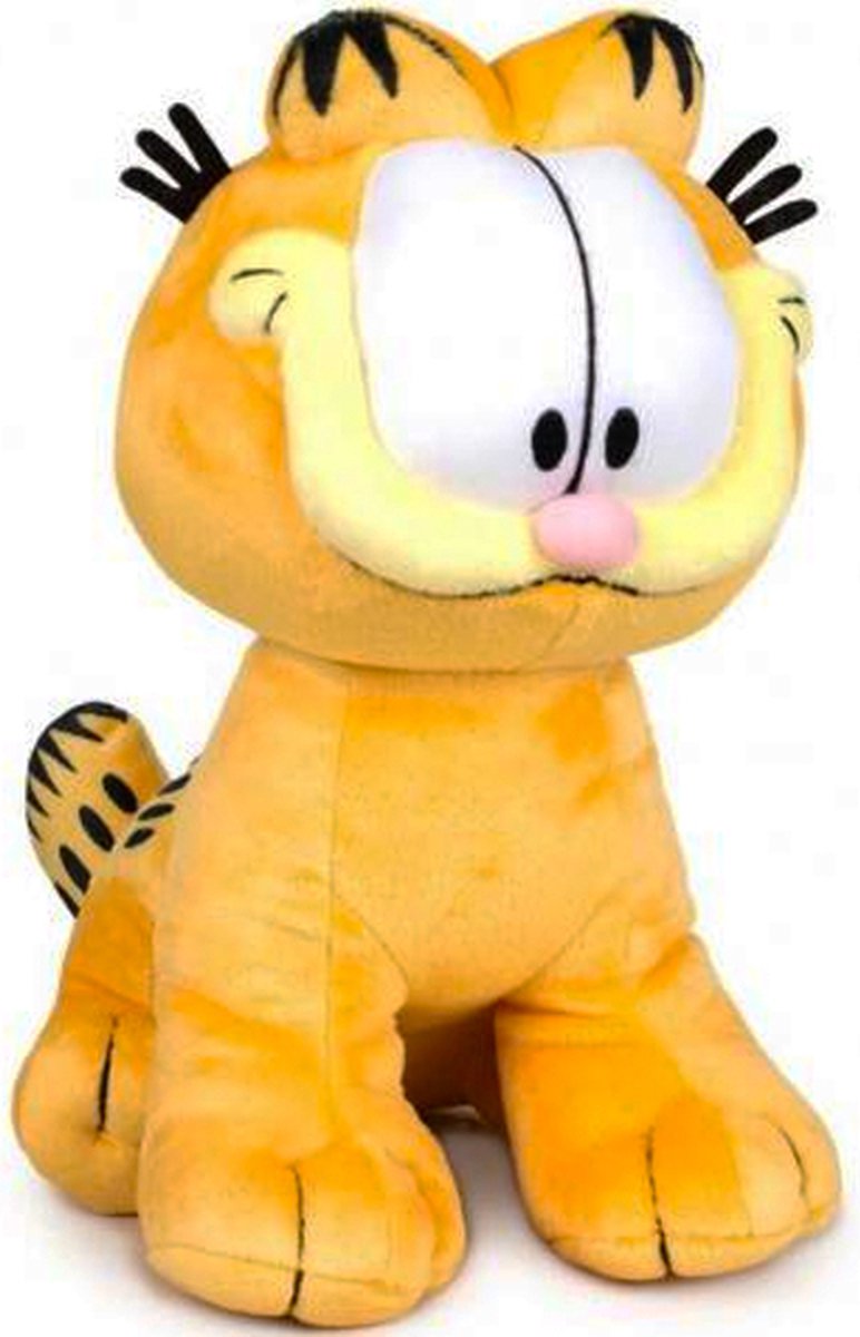 Garfield Zittend Pluche Knuffel Kat 22 cm {Speelgoed Knuffeldier Knuffelpop voor jongens meisjes kinderen | Garfield Kat Plush Toy}